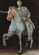 Rider statue of Marcus Aurelius unknow artist